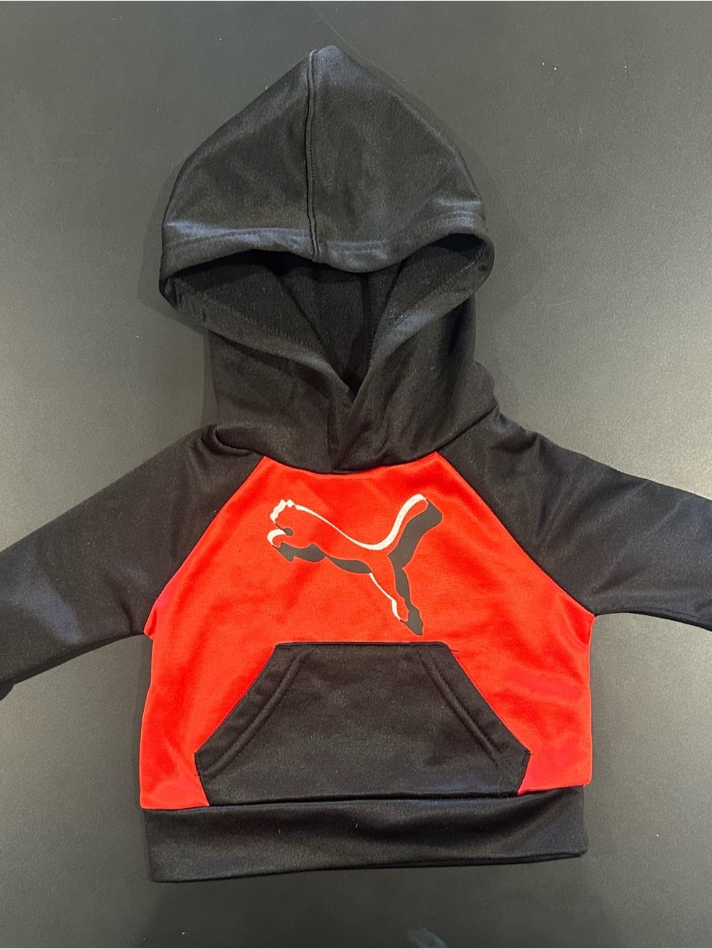 Puma Black & Red Kids' Pullover Hoodie
